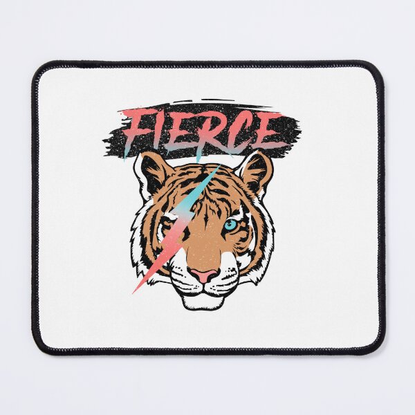 Item preview, Fierce Tiger Blue Eyes Vintage Strong Animal Wild designed and sold by EcchiWaifuShop.