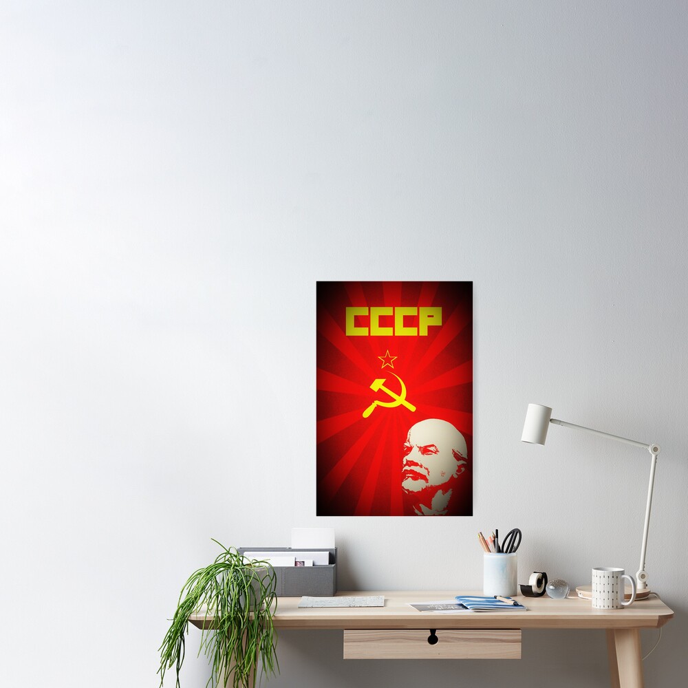 Lenin Russland Sowjetische Kommunistische Propaganda Poster Von Anatudor Redbubble