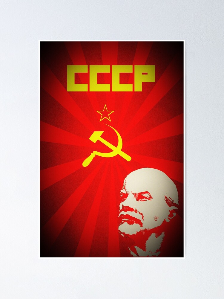 Lenin Russland Sowjetische Kommunistische Propaganda Poster Von Anatudor Redbubble