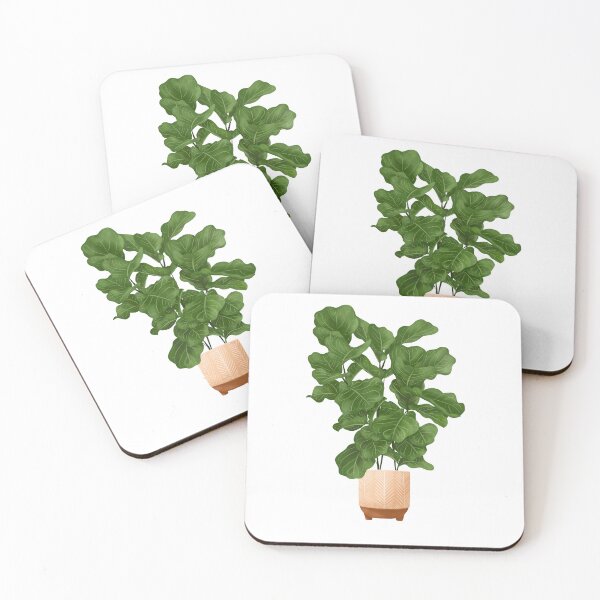 Item preview, Fiddle Leaf Fig Plant, Potted Plant Illustration designed and sold by Ana Moguš.