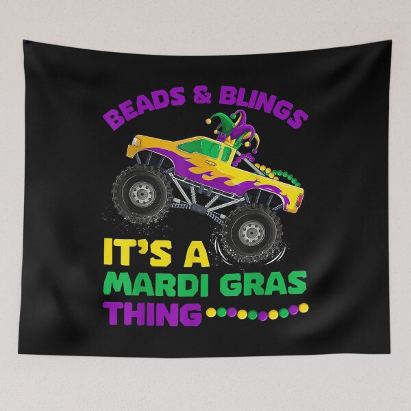 Item preview, Beads Blings A Mardi Gras Thing Monster Truck Boys  designed and sold by vergielx.