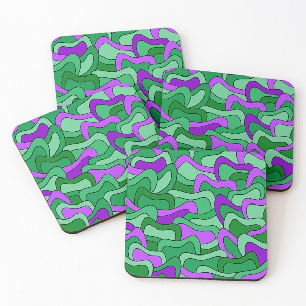 Item preview, Abstract pattern - purple and green. designed and sold by K.S ART.