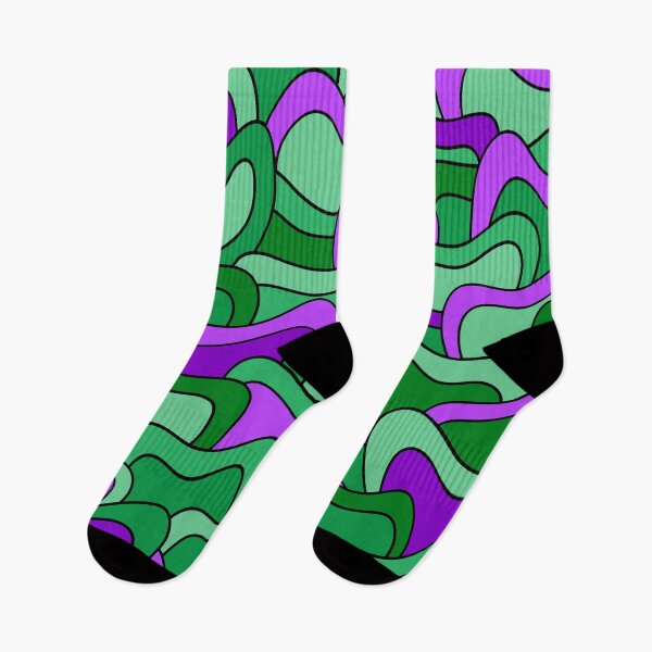 Item preview, Abstract pattern - purple and green. designed and sold by K.S ART.