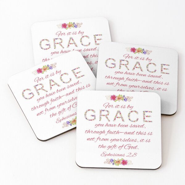 Item preview, Ephesians 2:8 - For it is by grace you have been saved, through faith—and this is not from yourselves, it is the gift of God. designed and sold by FlutterByH.