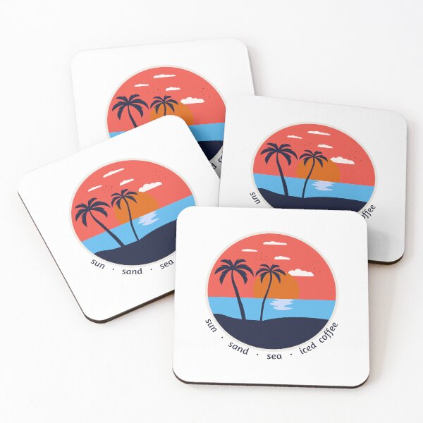 Item preview, Sun, Sand, Sea, Iced Coffee designed and sold by FrostyRose.