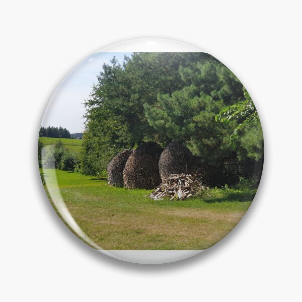 Item preview, logs stacks at the edge of a forest  designed and sold by RSdesignbureau.