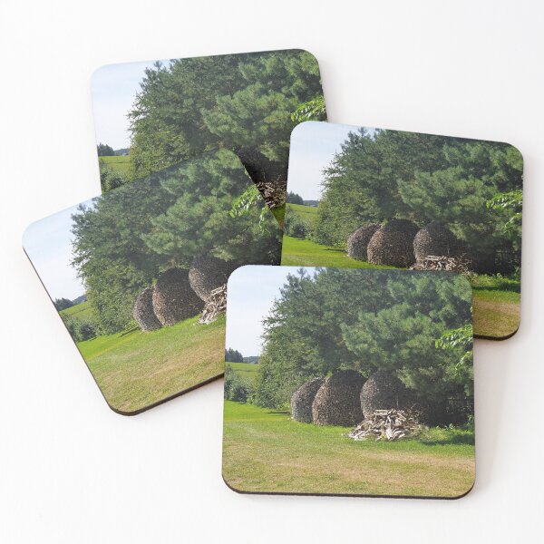 Item preview, logs stacks at the edge of a forest  designed and sold by RSdesignbureau.