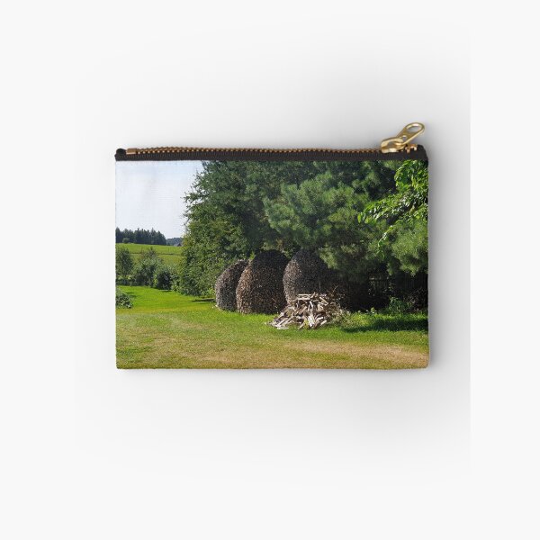 Item preview, logs stacks at the edge of a forest  designed and sold by RSdesignbureau.