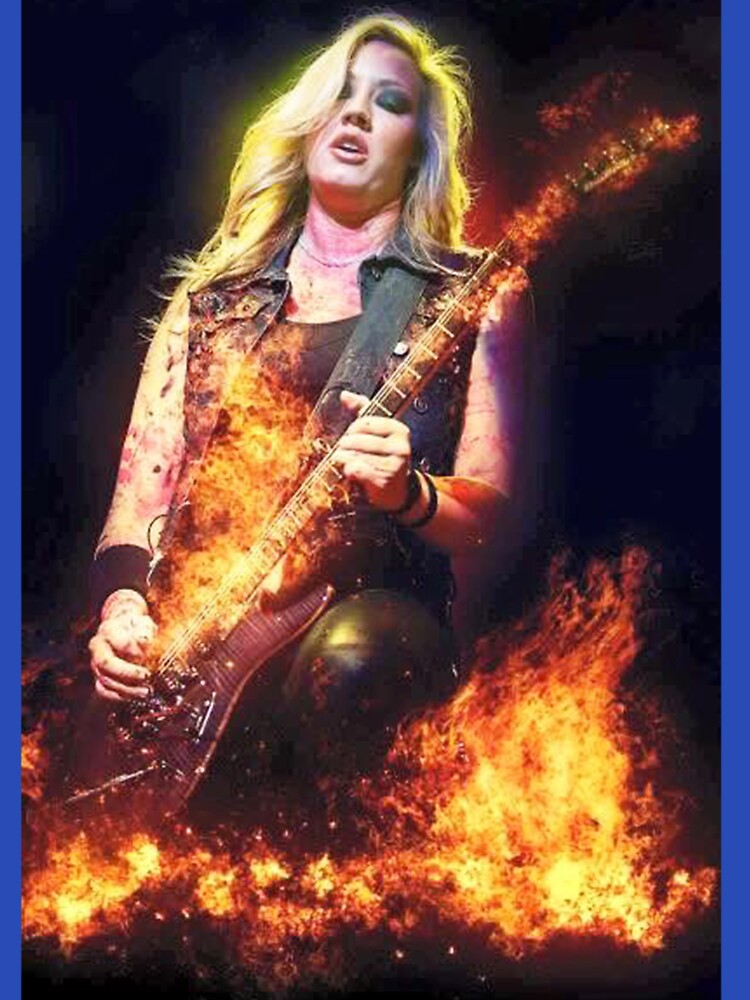 Thumbnail 7 of 7, Essential T-Shirt, Nita Strauss Is On Fire Classic T-Shirt designed and sold by DennisSchno.