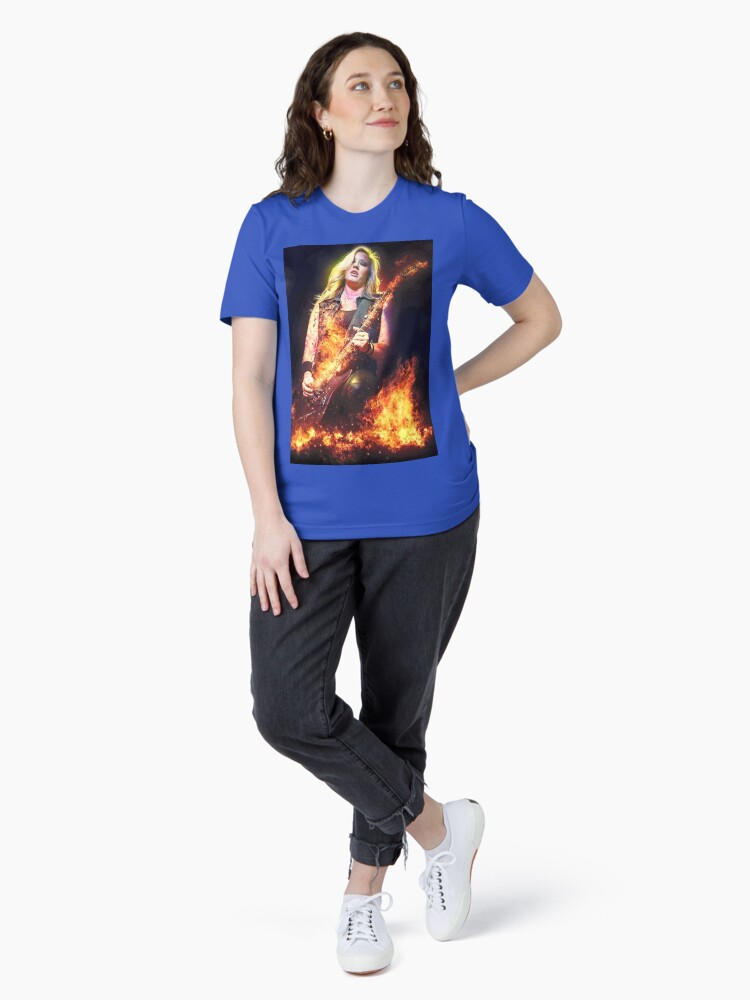 Thumbnail 4 of 7, Essential T-Shirt, Nita Strauss Is On Fire Classic T-Shirt designed and sold by DennisSchno.