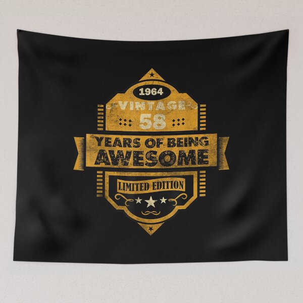 Item preview, 58 Year Old Vintage 1964 Limited Edition Happy 58th Birthday  designed and sold by vergielx.