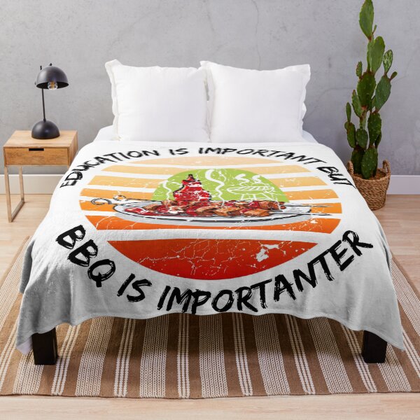 Item preview, Education Is Important But BBQ Is Importanter designed and sold by LuckyKermit.