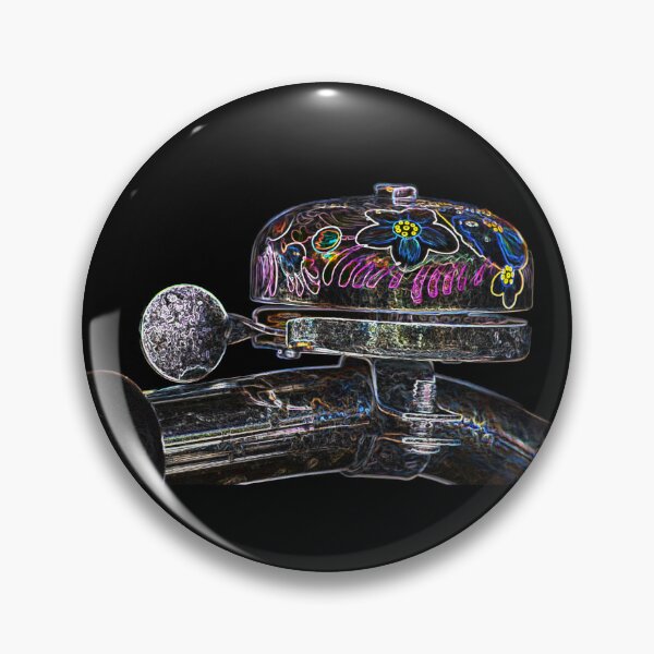 Item preview, Neon pop art bike bell in bright colors designed and sold by Your Happy Life.