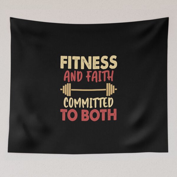 Item preview, Religious Workout Gift, Fitness And Faith Committed To Both, Essential T-Shirt designed and sold by yeseniaval.