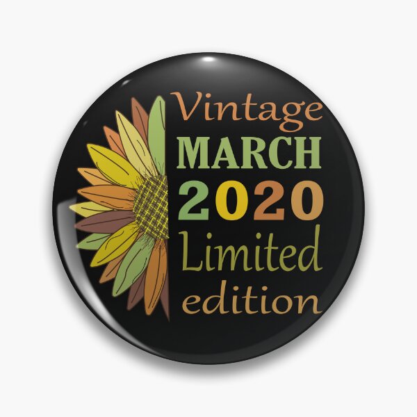 Item preview, vintage march 2020 limited edition, 2 Year Old Gifts Vintage 2020 Limited Edition 2th Birthday designed and sold by SimoSaladain.