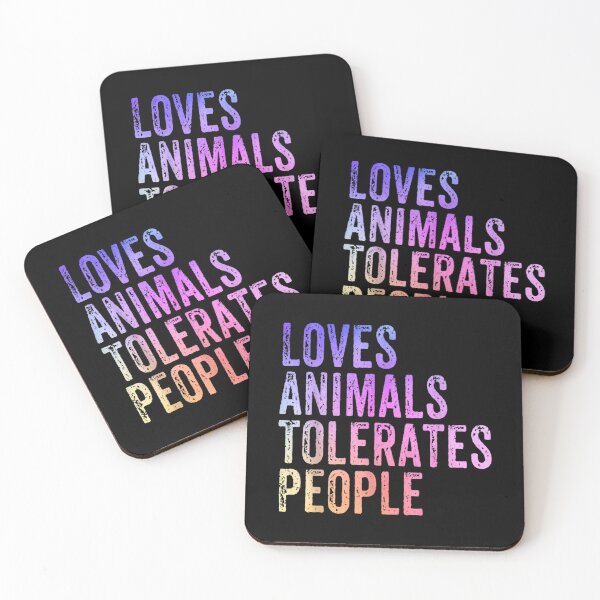 Item preview, Loves Animals Tolerates People Dog Mom Cat Mom Animal Lover  designed and sold by vergielx.