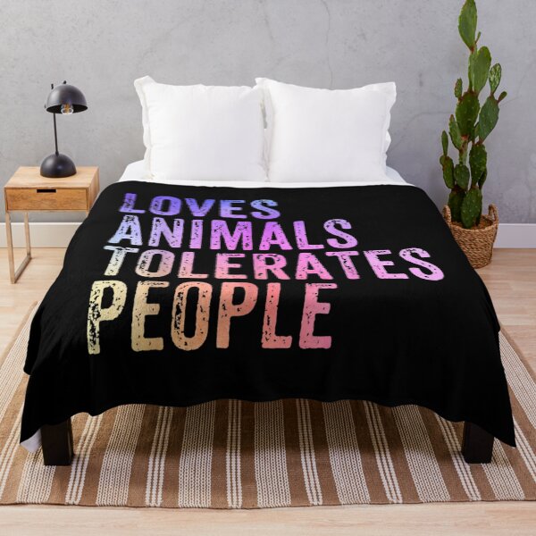 Item preview, Loves Animals Tolerates People Dog Mom Cat Mom Animal Lover  designed and sold by vergielx.