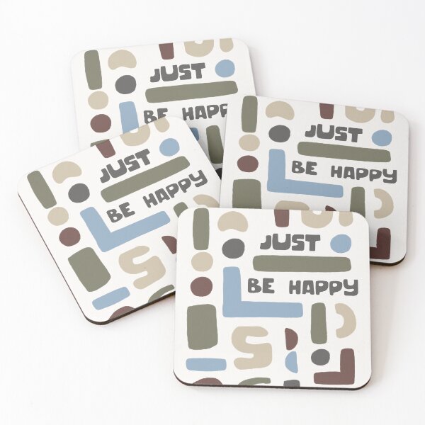 Item preview, Just Be Happy  designed and sold by MDRNHOME.