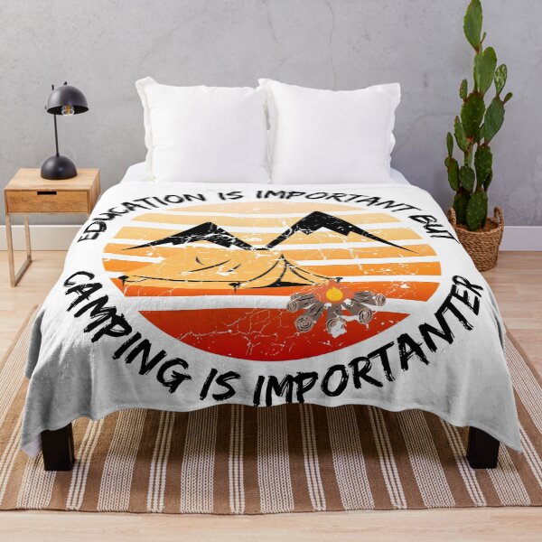 Item preview, Education Is Important But Camping Is Importanter designed and sold by LuckyKermit.