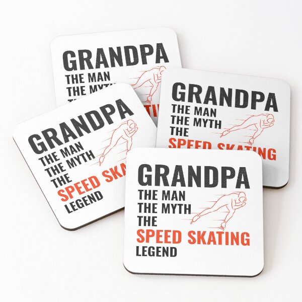 Item preview, Speed Skating Ice Skater Skate Grandpa Fathers day designed and sold by CuteDesigns1.