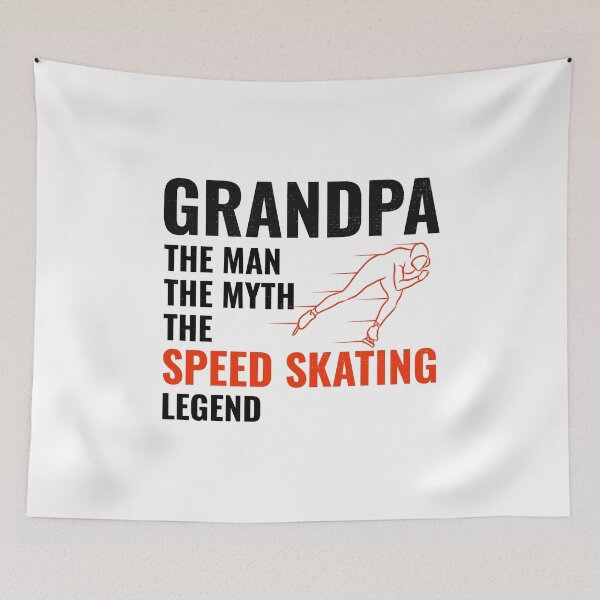 Item preview, Speed Skating Ice Skater Skate Grandpa Fathers day designed and sold by CuteDesigns1.
