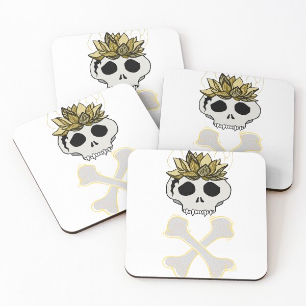 Item preview, tattoo Gothic Flower And Bones  Stickers  designed and sold by Shifa19.