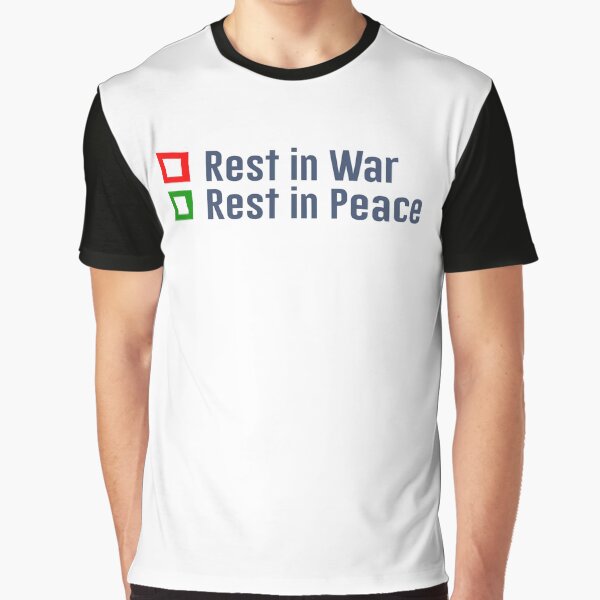Artikel-Vorschau von Kein Kriegsbewusstseins-Aufkleberplakat für T-Shirt, designt und verkauft von Graphiana.