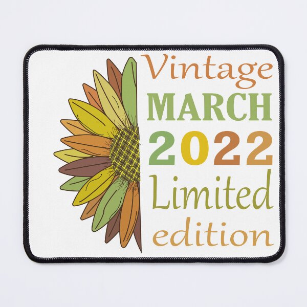 Item preview, vintage march 2022 limited edition, 1 Year Old Gifts Vintage 2022 Limited Edition 2th Birthday designed and sold by SimoSaladain.