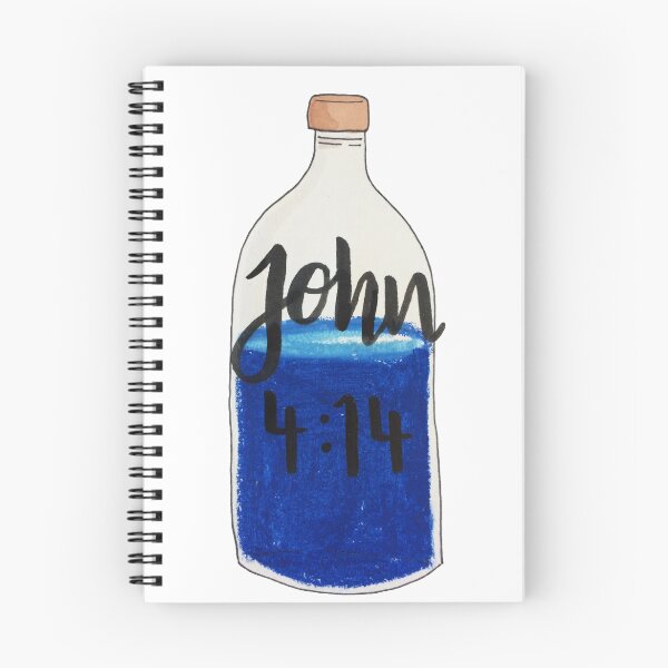 Item preview, John 4:14, Bible verse designed and sold by ellietography.