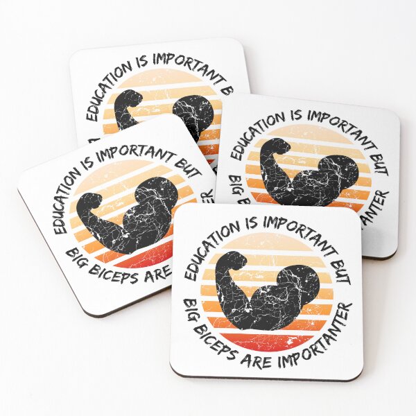 Item preview, Education Is Important But Big Biceps Are Importanter designed and sold by LuckyKermit.