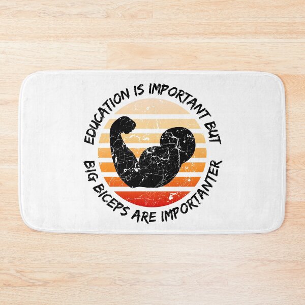 Item preview, Education Is Important But Big Biceps Are Importanter designed and sold by LuckyKermit.