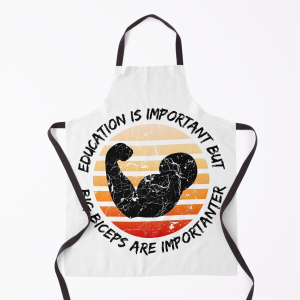 Item preview, Education Is Important But Big Biceps Are Importanter designed and sold by LuckyKermit.