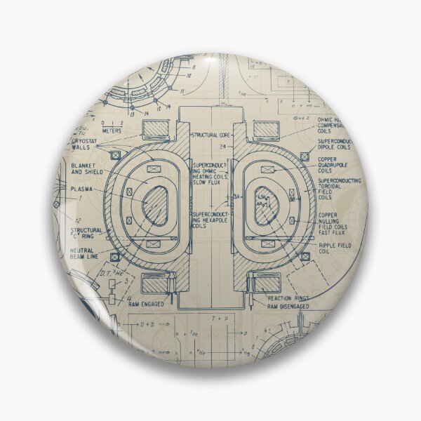 Item preview, Schematic image of TOKAMAK, a fusion reactor. Print with drawings and graphs. The tokamak is one of several types of magnetic restraints being developed to produce controlled fusion energy. designed and sold by NLobes.