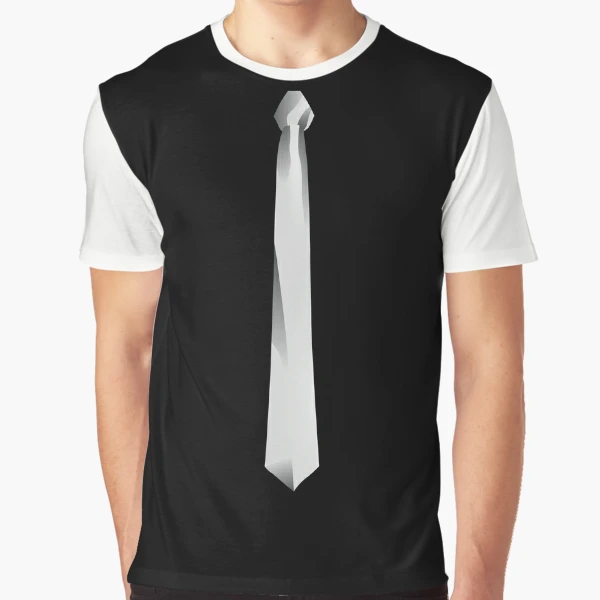 Fake White Tie (with collar)