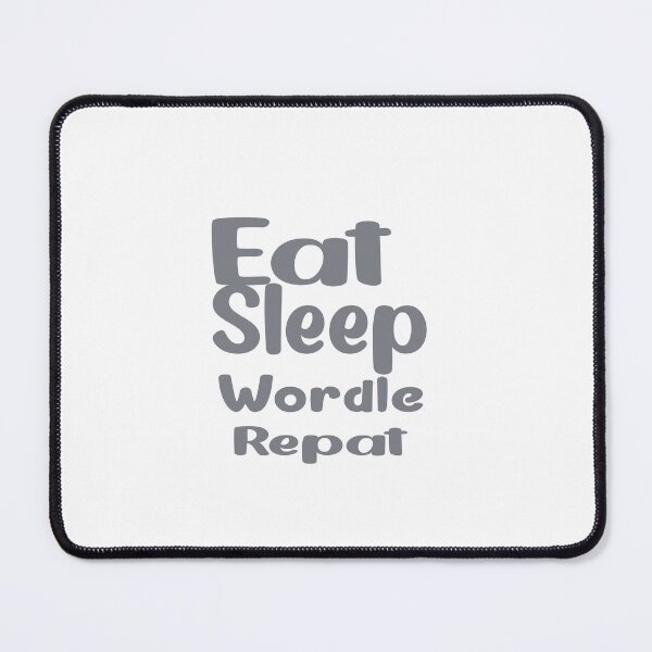 Item preview, eat sleep wordle repeat designed and sold by DreamBigStore.