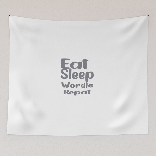 Item preview, eat sleep wordle repeat designed and sold by DreamBigStore.