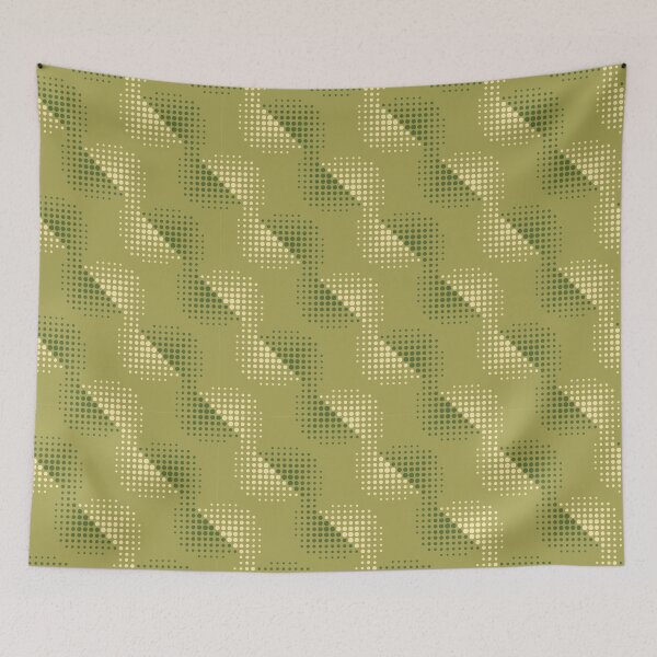 Item preview, Abstract halftone khaki pattern designed and sold by ProfiTrollka.