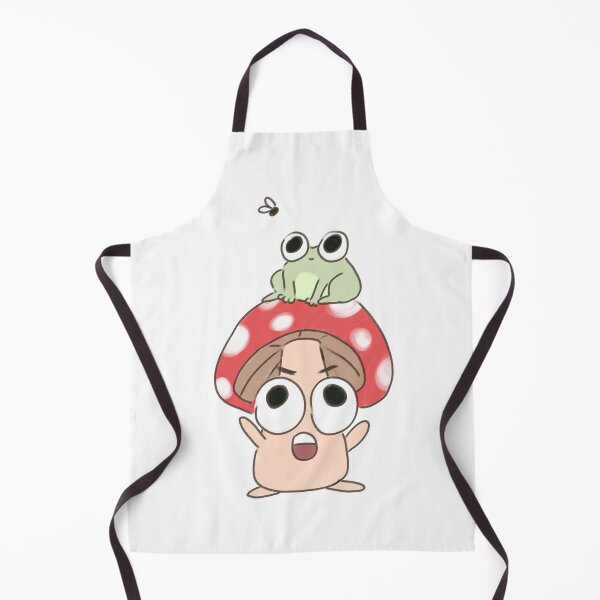 Item preview, Cute cartoon mushroom with a frog on its head designed and sold by Yarafantasyart.