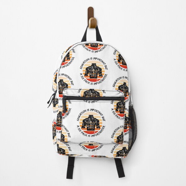 Item preview, Education Is Important But A Six Pack Is Importanter designed and sold by LuckyKermit.