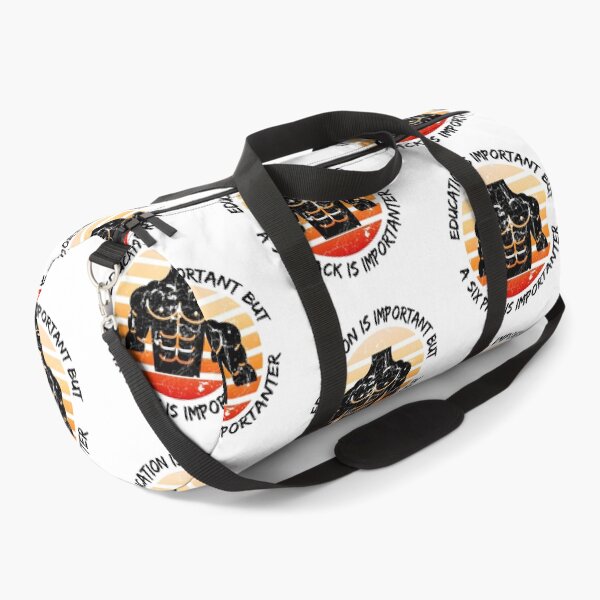 Item preview, Education Is Important But A Six Pack Is Importanter designed and sold by LuckyKermit.