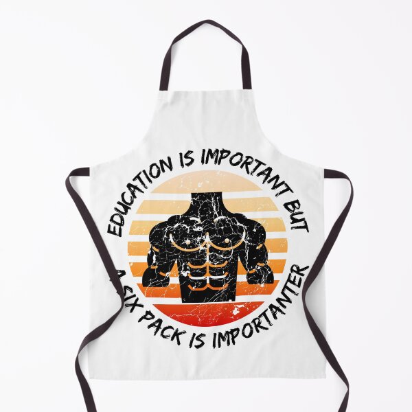 Item preview, Education Is Important But A Six Pack Is Importanter designed and sold by LuckyKermit.