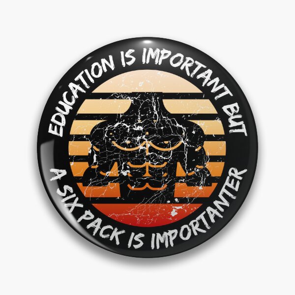 Artikelvorschau, Bildung ist wichtig, aber ein Sixpack ist wichtiger Grunge Retro Sunset Abs in Schwarz entworfen und verkauft von LuckyKermit.