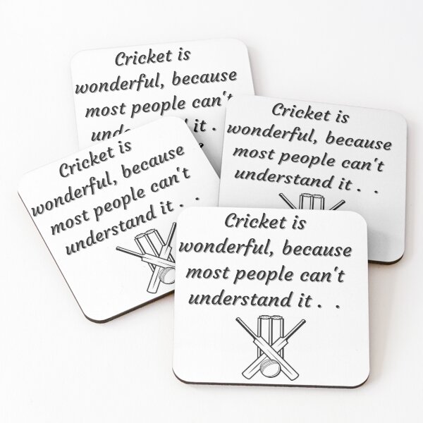 Item preview, Cricket is great, because most people can't understand it .  designed and sold by Wyzewyrds.