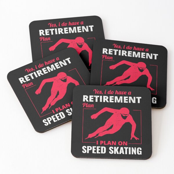 Item preview, Speed Skating Ice Skater Skate Retirement Plan designed and sold by CuteDesigns1.