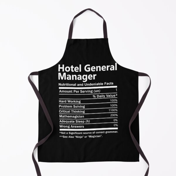 Item preview, Hotel General Manager T Shirt - Nutrition Factors Job Gift Item Tee designed and sold by rolandchel.