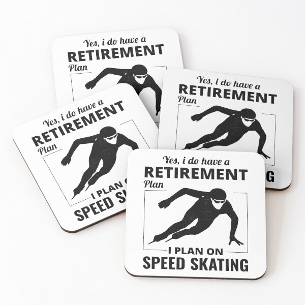Item preview, Speed Skating Ice Skater Skate Retirement Plan designed and sold by CuteDesigns1.