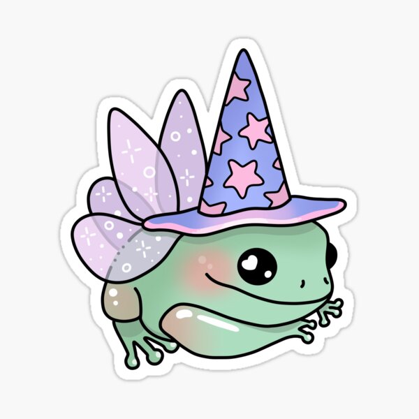 Glitter Wizard Frog Sticker – Lauren Rose Crafts