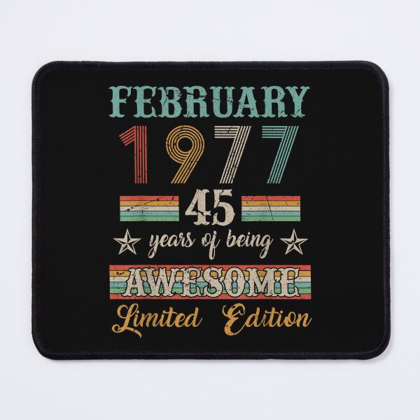 Item preview, 45 Years Old 45th Birthday Decoration Vintage February 1977  designed and sold by wendyy88.