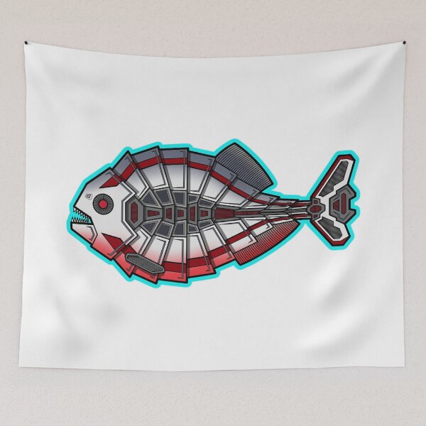 Item preview, Copy of Cybernetic piranha with sharp teeth in an armored case V2 designed and sold by Andrew Shishkin.