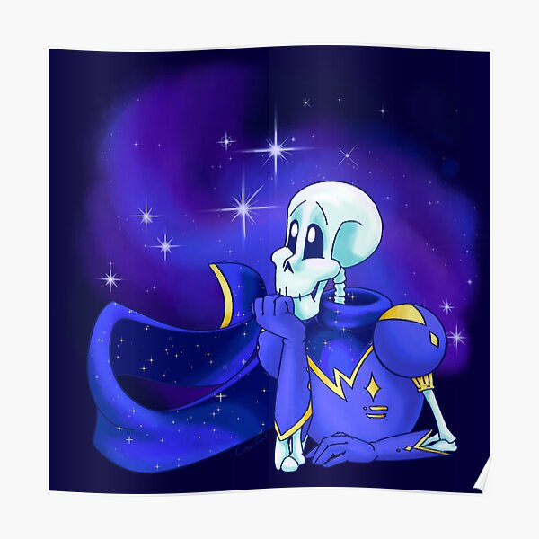 Outertale Papyrus V2 Poster By Crowink Redbubble